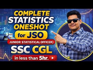 Complete Statistics One Shot For SSC CGL Junior Statistical Officer JSO 2026