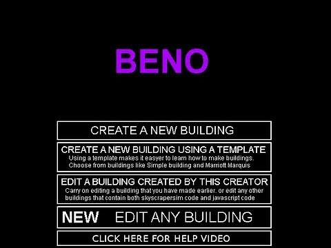 Beno Building Creator