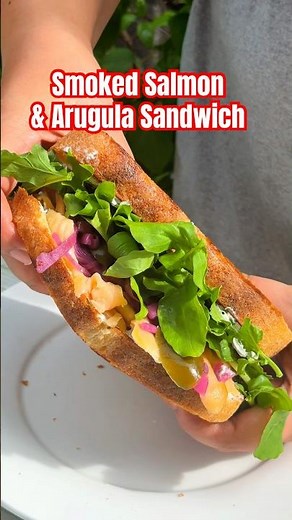 Smoked Salmon and Arugula Sandwich Recipe