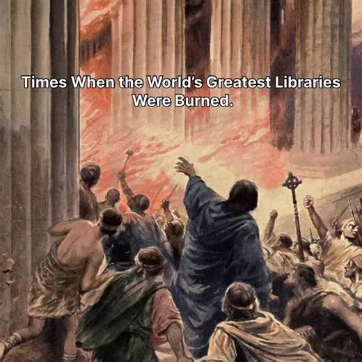 Throughout history, many great libraries were destroyed, taking centuries of knowledge with them. The Library of Alexandria in Egypt, one of the first and greatest centers of learning, was burned several times until nothing remained. India’s Nalanda University was set on fire in 1193 by Bakhtiyar Khilji — its library burned for months, destroying countless Buddhist and Hindu manuscripts. In Baghdad, the House of Wisdom was destroyed in 1258 during the Mongol invasion; the Tigris River was said t