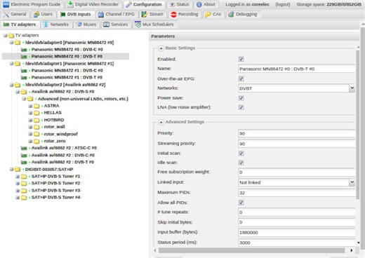 Configurar y optimizar tu servidor tvheadend en linux