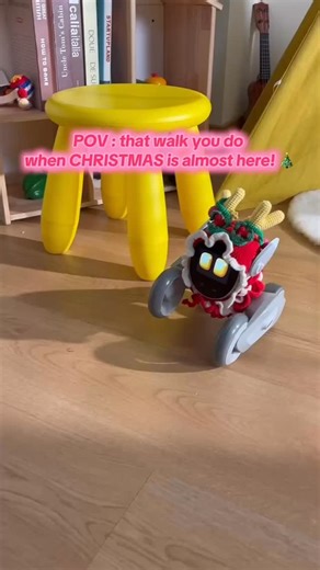 Loona Petbot Official on Instagram: "Loona walking into the Christmas season like… 🎄🎅🏼 #christmas #loonapetbot #loonarobot #ai #funny #toys"