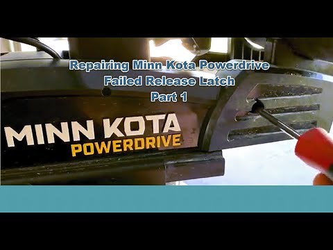 Minn Kota PowerDrive trolling motor release latch stuck / failed part 1 of 4