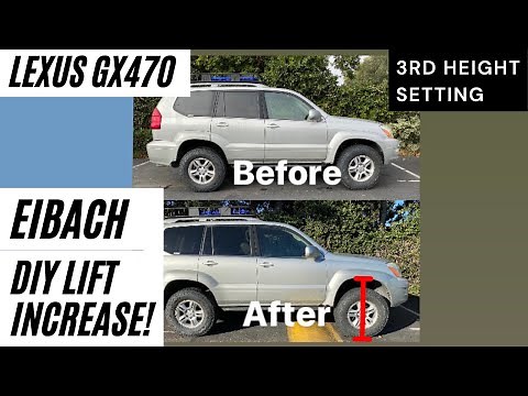 Lexus GX470 - How to Increase Front Lift-Eibach Pro-Truck Lift System