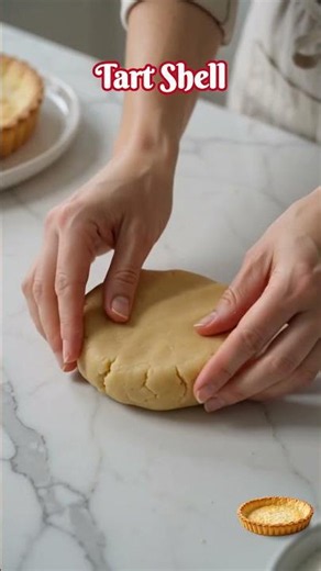 Perfect Tart Shell 🥧 Crispy Buttery Tart Crust | Easy Homemade Tart Base | #ytshorts