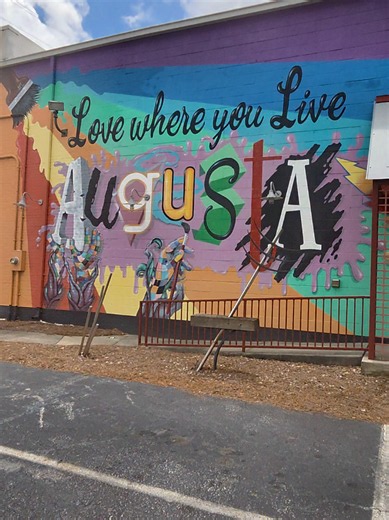 When you visit Augusta, Georgia-check out the beautiful murals. The murals are located in downtown Augusta, Georgia. If you like art, you can appreciate the beauty in these murals. They have murals of James Brown because he grew up in Augusta, Georgia. #augustageorgia #augustaga #augustageorgia🇺🇸 #jamesbrown #jamesbrownmural