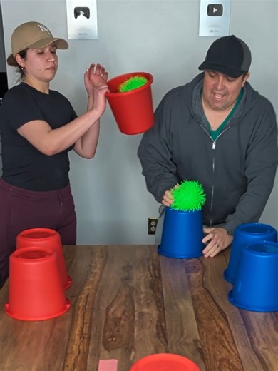 Epic Tic Tac Toe Ball in the Bucket Game