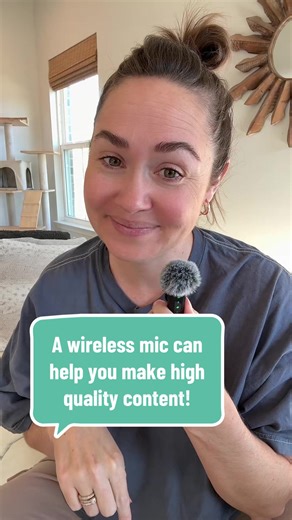 Getting dinged for not having high quality content! Fix it with a wireless mic! #wireless #microphone #wirelessmic #contenttools #contentcreatortips