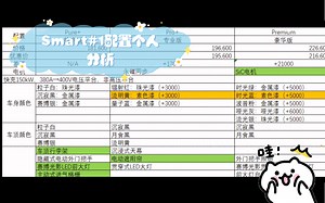 Smart#1配置个人分析-1