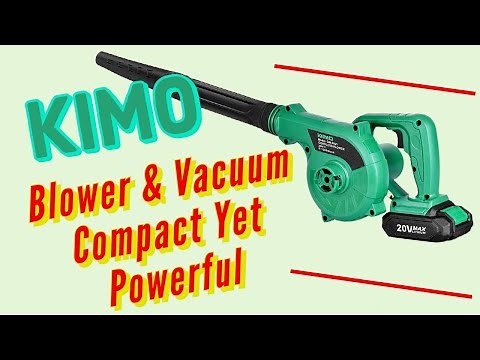 Kimo 20 Volt Cordless Leaf Blower Shop Vac Combo Kit Review, Kimo Compact Cordless Blower & Vacuum