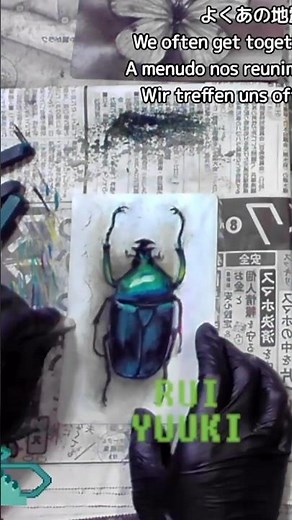 色選び迷った日の昆虫イラスト / Tough Color Choices: Insect Drawing