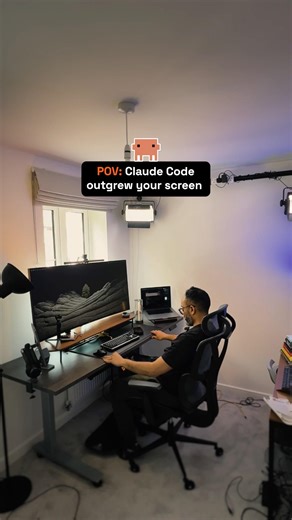 ‪@claude‬ Coding needs bigger screens! #vibecoding #claudecode