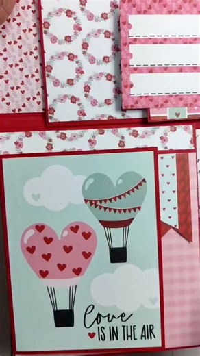 "Love is In the Air" Matchbook Style Mini Album