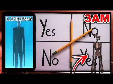 DO NOT PLAY CHARLIE CHARLIE WHEN CALLING SLENDERMAN AT 3AM!! *SIREN HEAD VS SLENDERMAN?!*