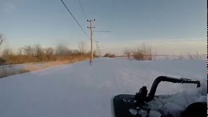 The evening of Saturday, February 27th, we ran a plow extra with CNW 6847 and CRIP 4506 as the power. This was to clear some snow drifts along the IRM mainline to allow contractors with hi-rail maintenenace equipment access to replace various line poles along the mainline. This view is from a GoPro mounted just above the plow on the Firemans side of the locomotive. | IRM Diesel Shop