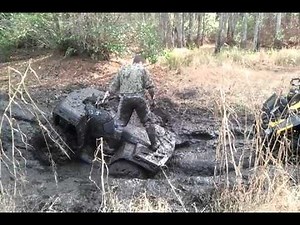 Polaris, Honda, Yamaha in deep mud
