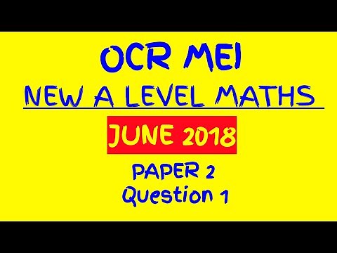 OCR MEI 2018 NEW A Level Maths Paper 2: Pure Mathematics and Statistics Walkthrough Q1: Surds