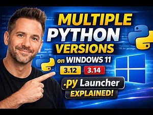 How to Use Multiple Python Versions on Windows 11 | py Launcher Explained #pythonprogramming