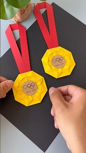 "Create Stunning Olympic Gold Medal Crafts with Your Kids! 🎨🏅"#shorts