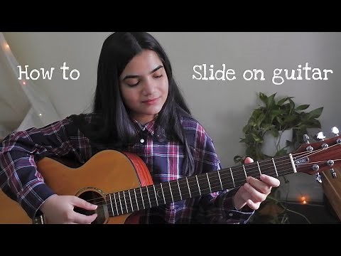 How to do slide on guitar fretboard | easy guitar lesson for beginners