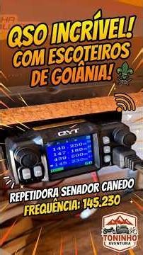 Falei com um grupo ESCOTEIRO de Goiânia no Rádio! #radiocomunicação