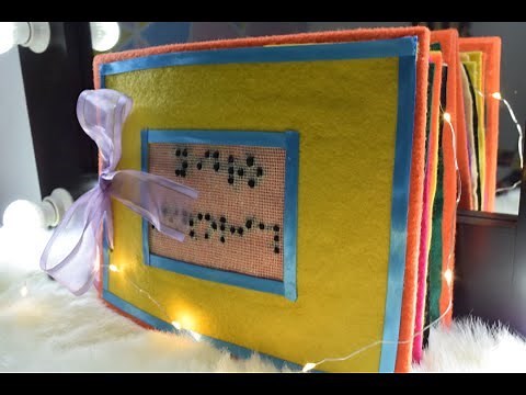 Libro sensorial Braille/ niños de 0 a 6 años / Matemáticas