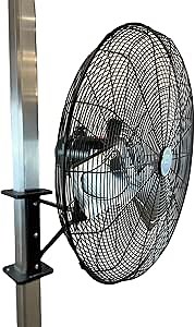 Cool Breeze Boat Dock Fan Mount – No Drill Easy Install, UV-Resistant, Rust-Free & UV-Resistant, Marine-Grade Hardware – Made in USA- Fits a 2" Square Post
