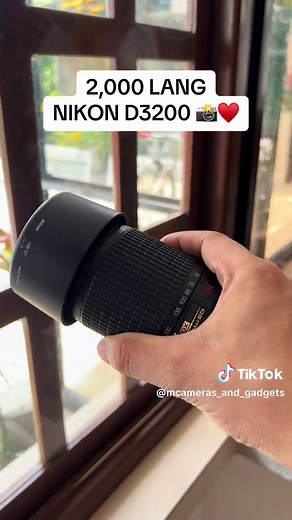 ₱2,000 LANG for two mos pwede mo ng ma score itong NIKON 3200 📸 #mcamerasandgadgets #actioncam #goprophotography #usedcamera #dslr #lenses #photography #digicam #nikon #canon #fyp