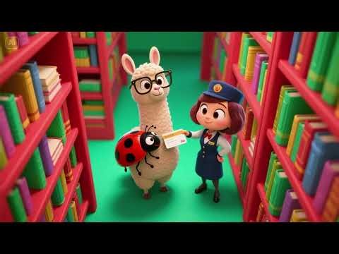 Llama and the Ladybug Library — Fun Kids’ Song About Reading and Friendship