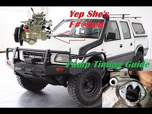 How To Holden rodeo- injection pump timing guide