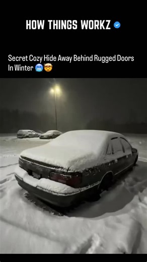 HOW THINGS WORKZ on Instagram: "cozy winter hideaways often feature rustic, rugged exteriors—such as weathered wood or stone doors—that open into warm, inviting, and intimate interior spaces. These, often secluded, cabin-core, or van-life spaces are designed to provide a comforting retreat from the cold, focusing on fire-lit, snug environments. Key Elements of Rugged Winter Hideaways: Rugged Exteriors: Weather-resistant, thick wooden doors or stone facades that protect against harsh weather, cre