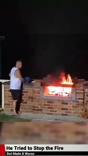 Man Throws Mystery Bucket on Fire—What Happens Next Sparks Global Debate
