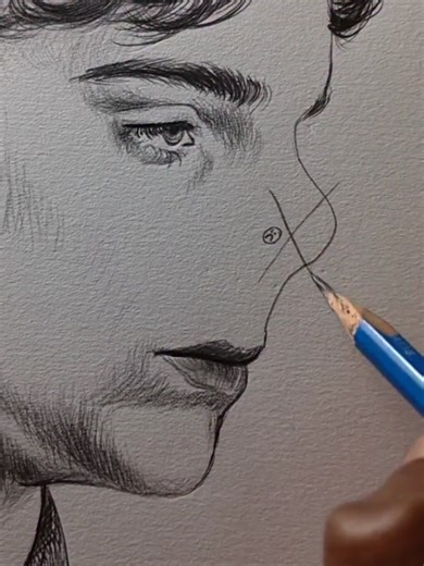 How to Draw a Nose with a Pencil Tutorial