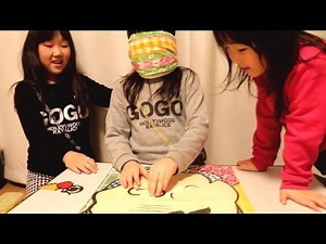 福笑いで大笑い！三姉妹