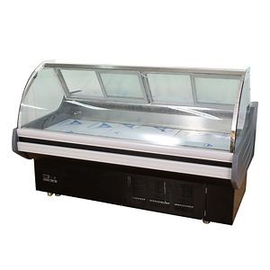 [Hot Item] Customized Color and Length of Butcher Equipment Fresh Meat Display Showcase Butchery Display Fridges