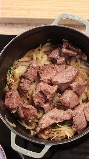 Recette en cocotte – Bœuf et sa sauce au cidre - #short STAUB