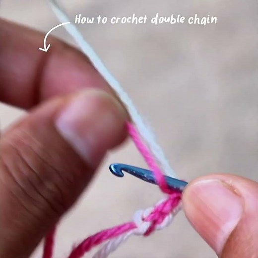 🔥 Learn the Crochet Double Chain Stitch Fast!
