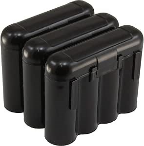 Amazon.com: Powertron Batteries 3 Pack AA/AAA / CR123A Black Battery Holder Storage Cases : Electronics