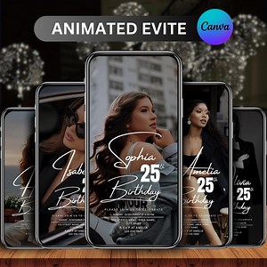 Custom Photo Digital Invitation, Digital Birthday Video Invitation, Party Invitation, DIY Editable Invitation, Mobile Invitation, Text Evite - Etsy