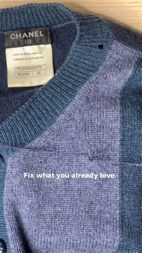 FXRY on Instagram: "Back in rotation through expert repair. → thefxry.com Seattle studio + US nationwide mail-in #invisiblerepair #clothingrepair #sweaterreknitting"