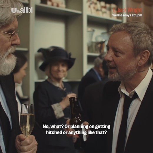 A wake is a perfect place for family tensions to bubble to the surface... I, Jack Wright, a brand new crime drama from the writer of Unforgotten, starts tonight at 9pm on U&Alibi, or watch on demand! | U&Alibi