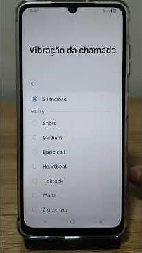 Como ativar ou desativar a vibração das ligações no Galaxy A13 - Passo a Passo