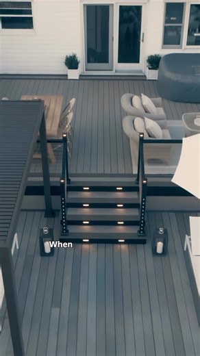 TimberTech on Instagram: "“When I’m on my TimberTech deck, I feel like I’m on vacation every day.” – Ed, TimberTech homeowner. It’s what you can expect with beautiful, long-lasting decking. Decking: (Main Deck) Legacy Collection - Ashwood, (Accent Color) Terrain Collection - Silver Maple Railing: Impression Rail Express - Modern Top Rail - Black"