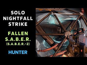 Destiny 1 - SOLO Flawless Nightfall - Fallen S.A.B.E.R. (S.A.B.E.R.-2) Fallen Version - Hunter- Gold