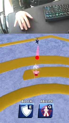 Drag clicking against forcefield in Blade Ball test