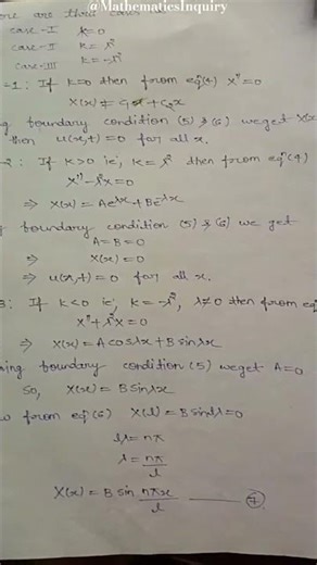 heat equation in partial differential equations #mathematicsinquiry #mjpru