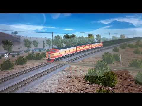 SP E9's pulling the lark on Tehachapi Loop