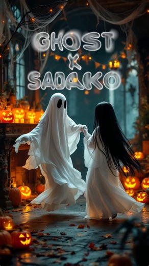 Ghost × Sadako Dance 👻🕯 | Funny Halloween Twist | Spooky & Cute ASMR #halloweendance