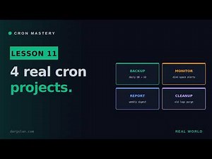 4 Real Cron Projects: Backups, Monitoring, Reports & Cleanup