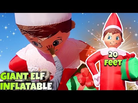Santa's BIGGEST Helper MASSIVE Elf On Shelf Christmas inflatable Blow up 20 foot!